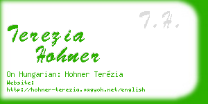terezia hohner business card